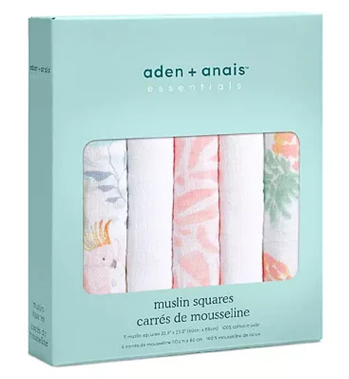 Aden + Anais - Essentials Muslin Squares - Pack of 5