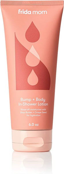 Frida Mom Bump + Body In-Shower Lotion - Moisturizing + Hydrating for Pregnant Dry & Stretched Skin - 6 oz