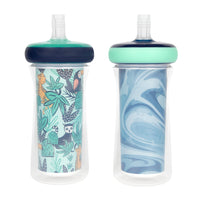 The First Years Insulated Straw Cups for Toddlers 2pk