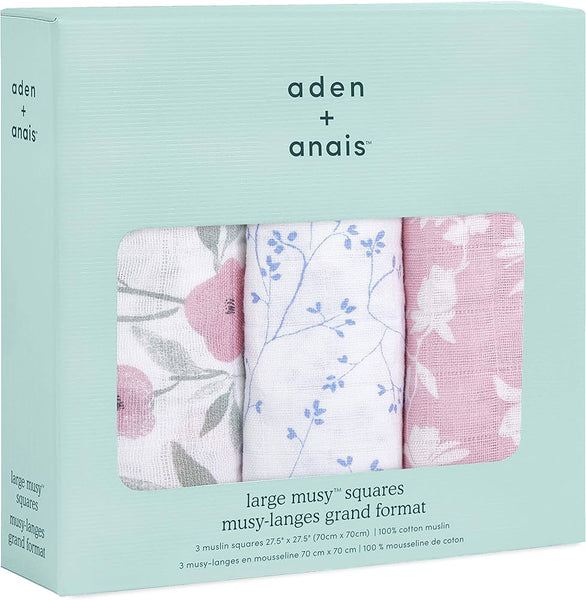 Aden + Anais - Organic Muslin Squares - Pack of 3