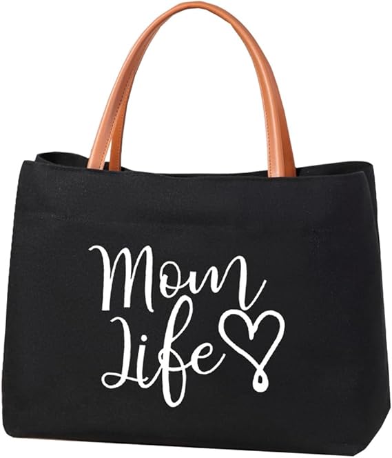 kifasyo Mom Momlife Tote Bag for Hospital, Shopping, Beach