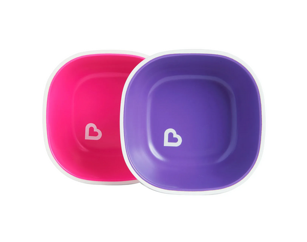 Munchkin - Splash Bowls 2 Pack- Pink & Purple