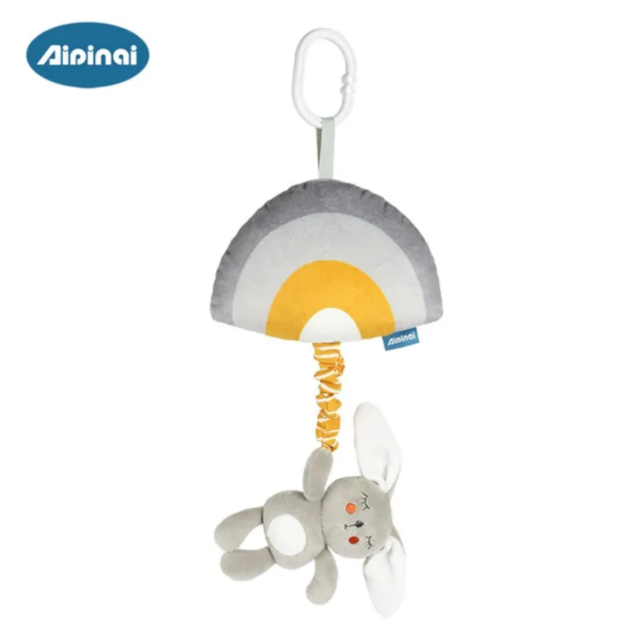 Children's toy with a gray and yellow design on a white background, featuring the Aipinal brand.