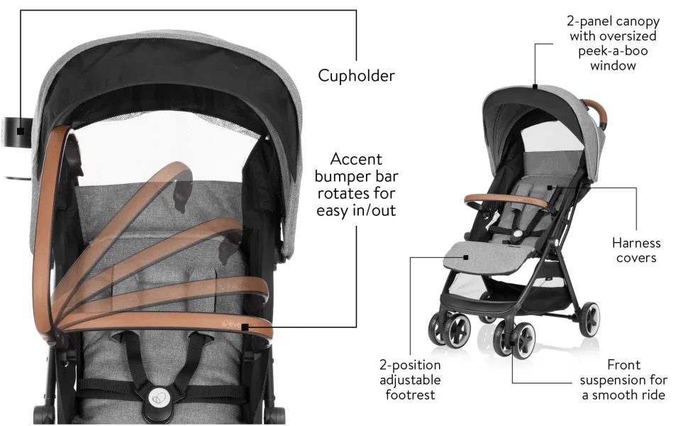 evenflo otto stroller Evenflo OTTO Self-Folding Stroller