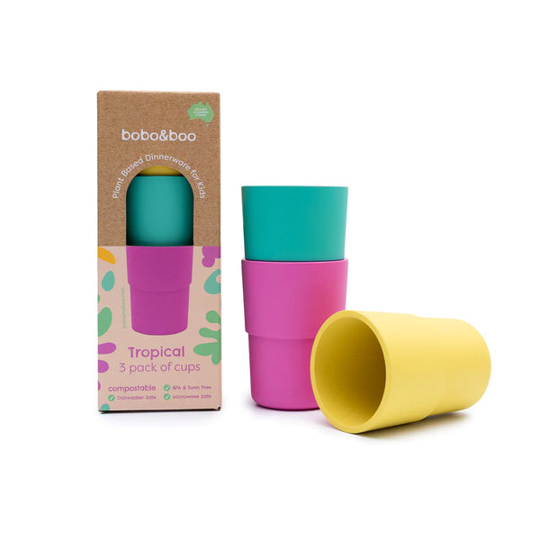 Bobo&Boo Plant-based 3 pack of cups