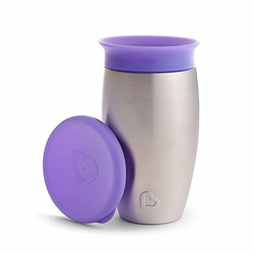 Munchkin - Miracle 360 Stainless Sippy Cup 10oz - Purple
