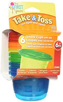 The First Years Take & Toss - Snack Cups 207ml (6 pcs)