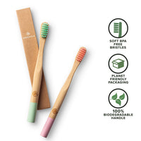 Greenzla Kids Bamboo Toothbrushes (6 Pack)