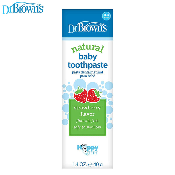 Dr Browns Happy Teeth Toothpaste Strawberry Fluoride Free