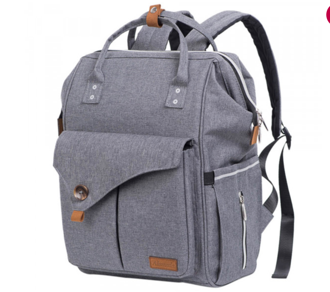 Pedia Backpack Alameda - Diaper Backpack - Large - Grey – THEPARENTly