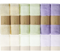 Bamboo Washcloths (6-Pack) -Baby Washcloth Ultra-Soft & Absorbent Towels for Baby's Sensitive Skin - Size 10"x10" Wipes