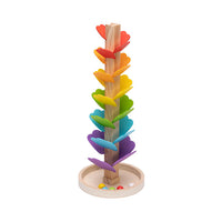 Fat Brain Toys Ball Track - Rainbow Cascade Wooden Toys for Ages 3 to 8