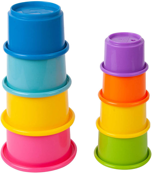 The First Years Stack Up Baby Cups, Bathtub Toys (Pack of 8)