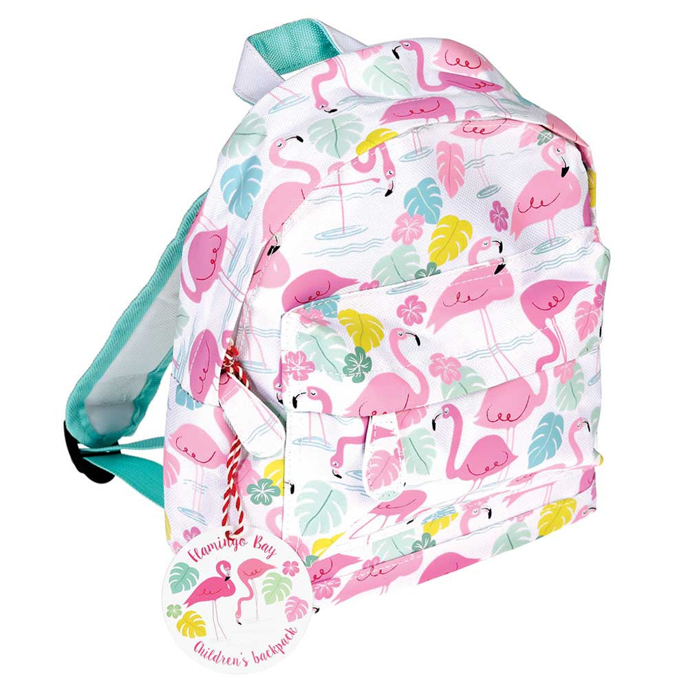 flamingo pattern mini backpack Rex London