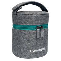 Nanobebe - Insulated Baby Bottle Travel Bag - Grey